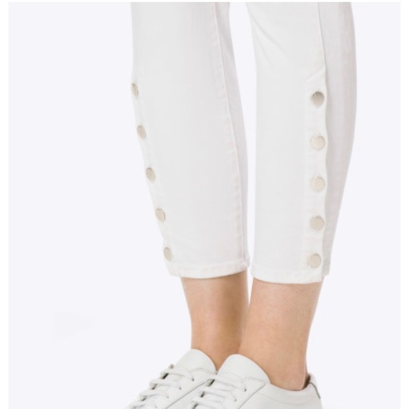 J BRAND WHITE MID RISE UTILITY PANTS - Picture 7 of 8